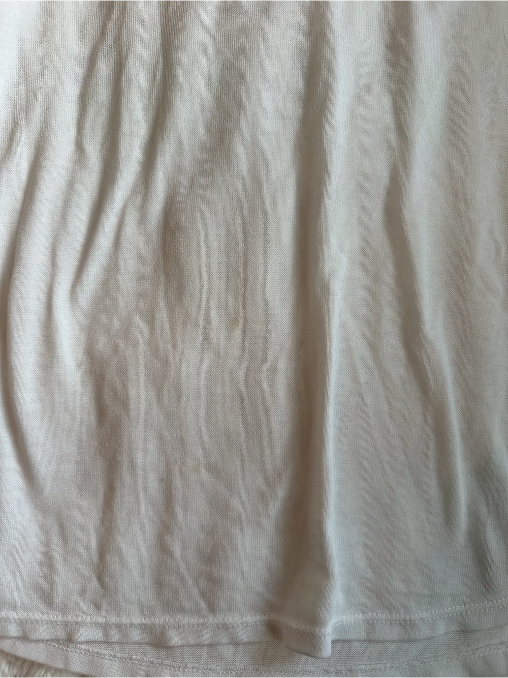 M Made In Italy White V-Neck Women’s Tank Top w/ Silver Lining - Size M - Picture 6 of 7